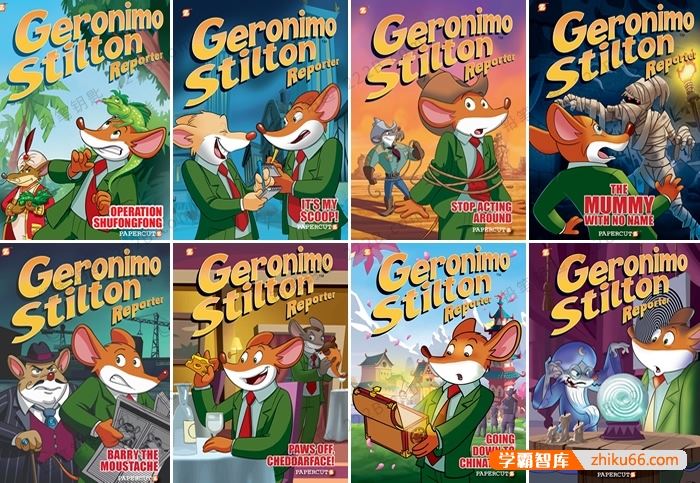 《老鼠记者Geronimo Stilton》1-3季动画+精讲课+新版PDF绘本+音频+词汇表+测试及答案