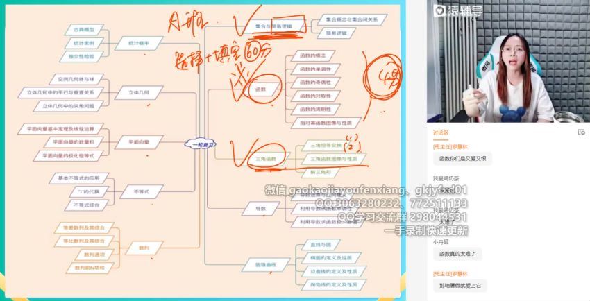 2022高三猿辅导数学徐敏A班暑假班 百度网盘