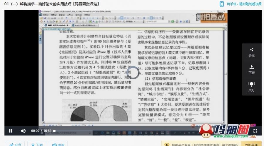搜论文、读论文、解论文的实用技巧视频课（完结）免费