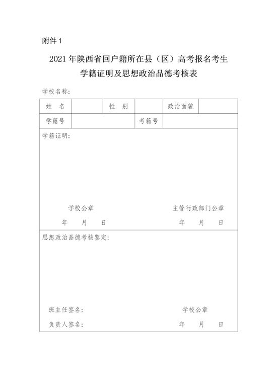 2021年陕西省高考网