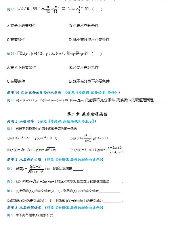 2021级数学高考试卷题型