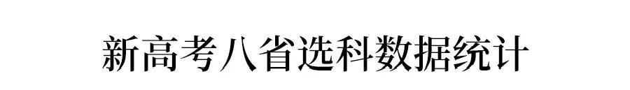 湖北2021新高考选科数据