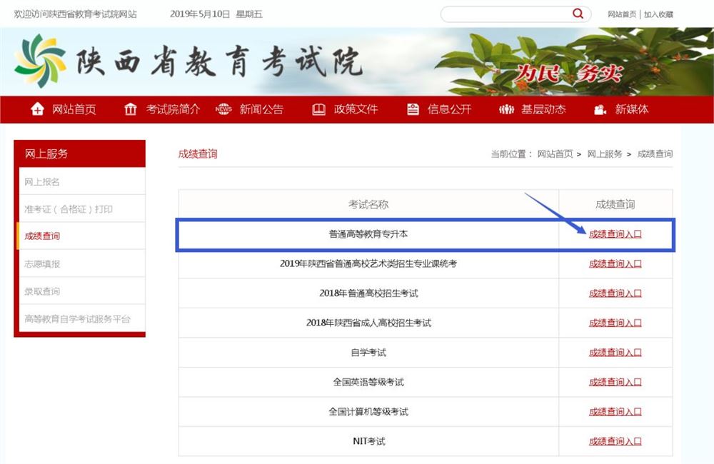 陕西专升本成绩发布同时开始填报志愿！-陕西专升本-专升本网