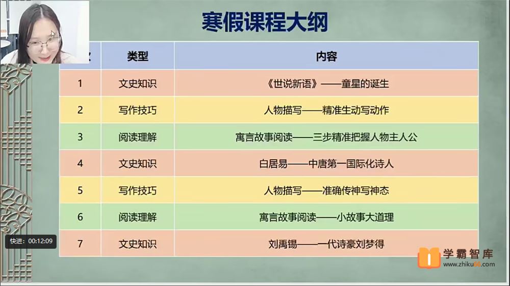 2021年寒假三年级语文寒假培优班(勤思在线-罗玉清)