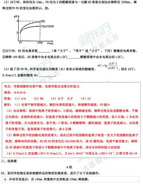 高考化学高频考点题,高考化学大题必考题型