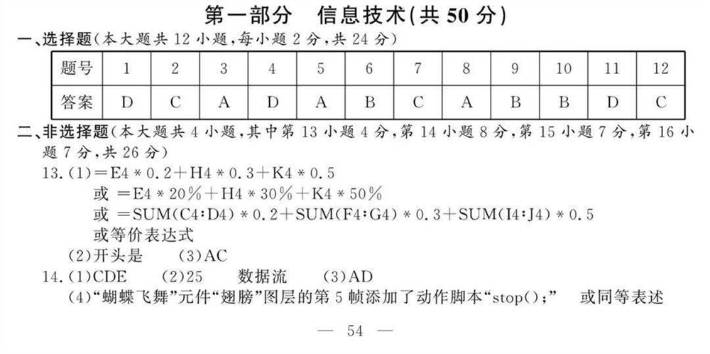 2021新小高考高考生物试卷