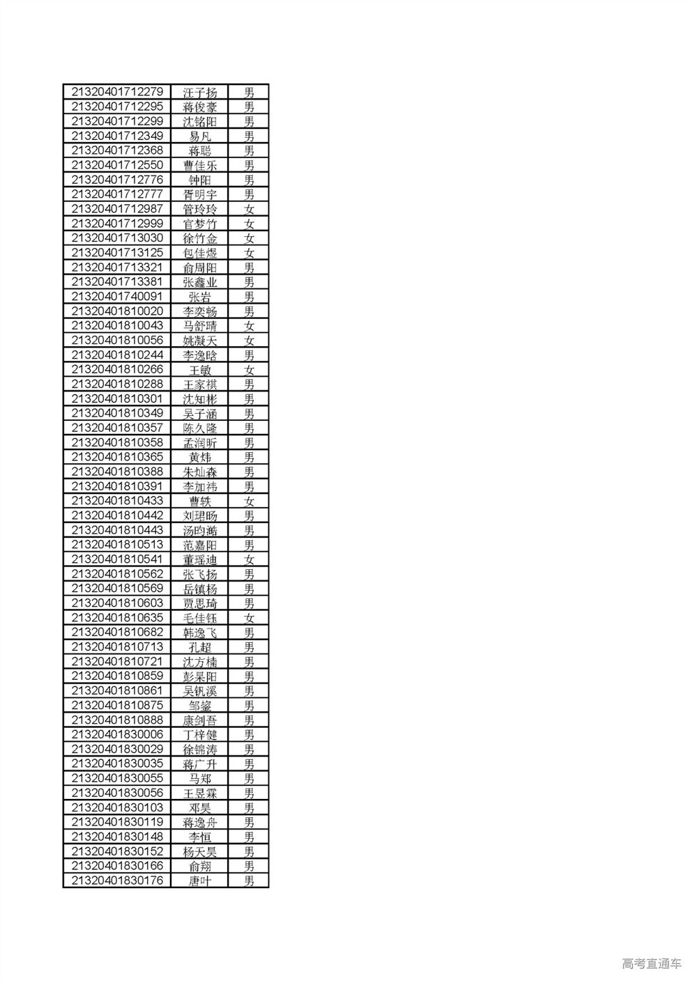 江苏2021届高考体测