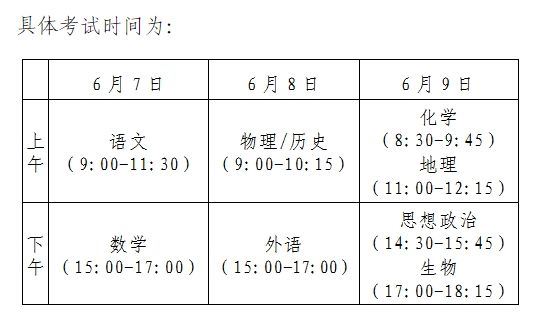 2021年河北高考考试