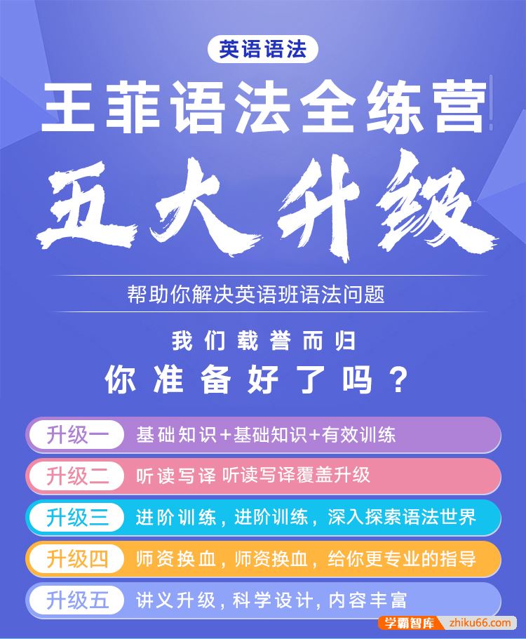 王菲英语2022王菲英语语法全练营(语法精讲+语法习题+长难句+写作翻译+语法精读)