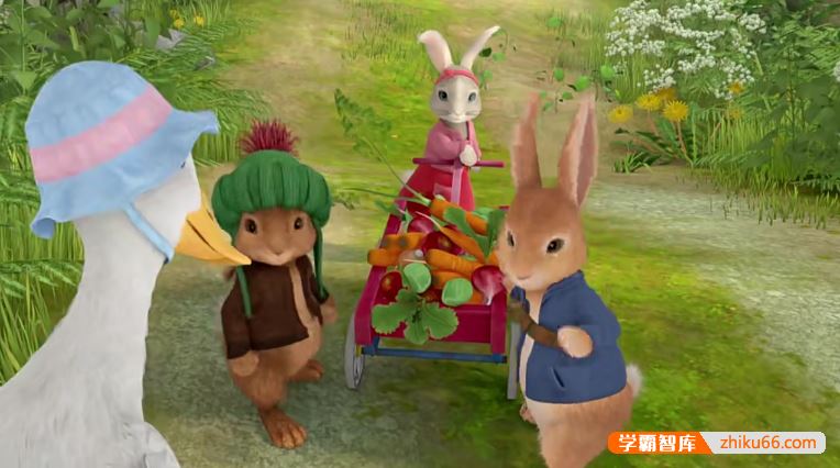 儿童英语启蒙动画《彼得兔Peter Rabbit》第一二季720P中英双语版本