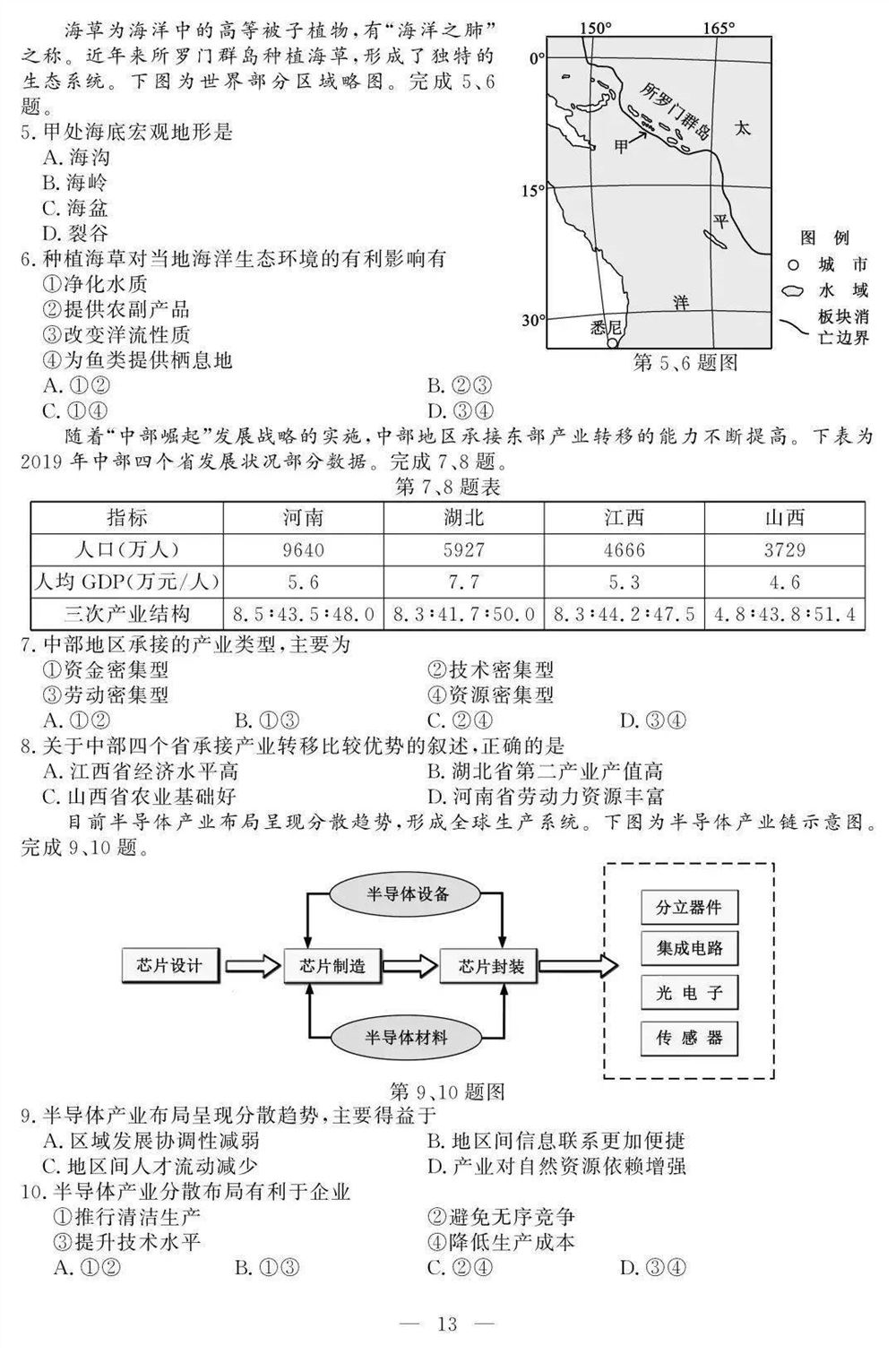 2021新小高考高考生物试卷